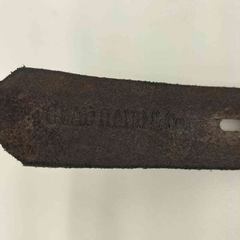 グラッドハンド GLADHAND USA製 花柄 エンボス加工 レザー ベルト メンズ  36